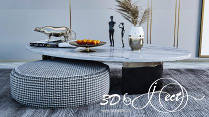Marble coffee table