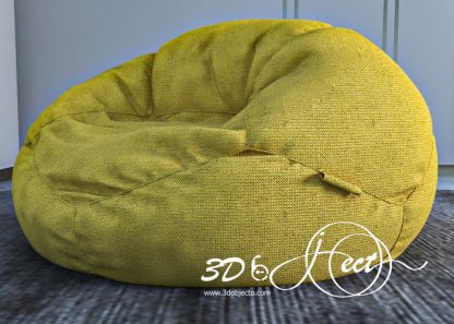 Arm chair pouff