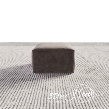 Gray Pouf