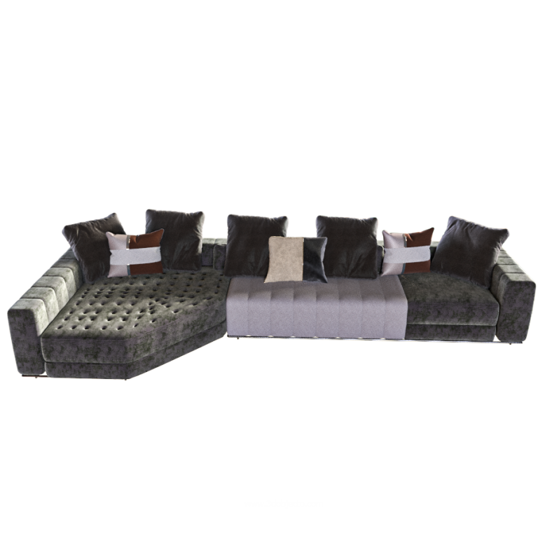 Corner Sofa Set 3D Objecto
