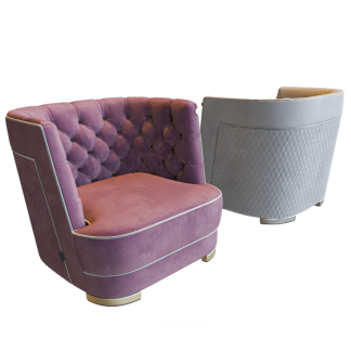 Soft Berry Armchair