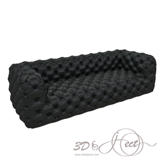 Black Leather Sofa
