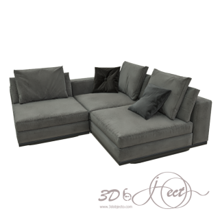 Gray Corner Sofa