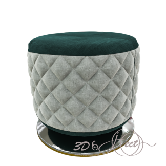 Dark Green Pouf