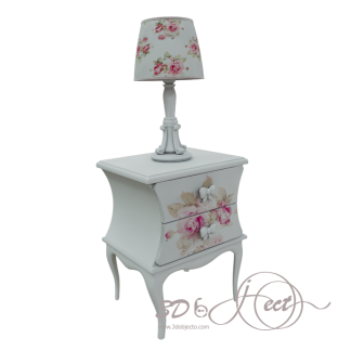 White Lamp Table