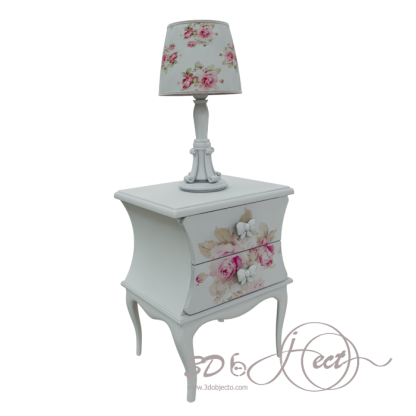 White Lamp Table