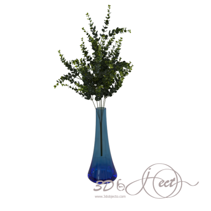 Blue Vase with flower