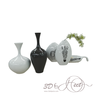 Black and White Vase
