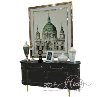 Console Table with Picture Frame