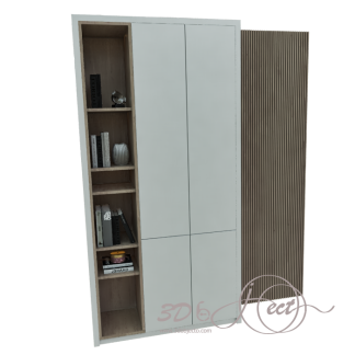 Cabinet with Bookshelf