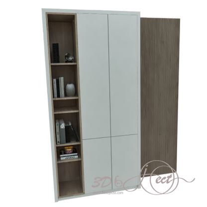 Cabinet with Bookshelf