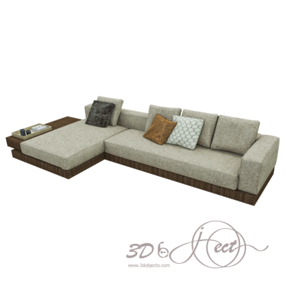 Beige Corner Sofa