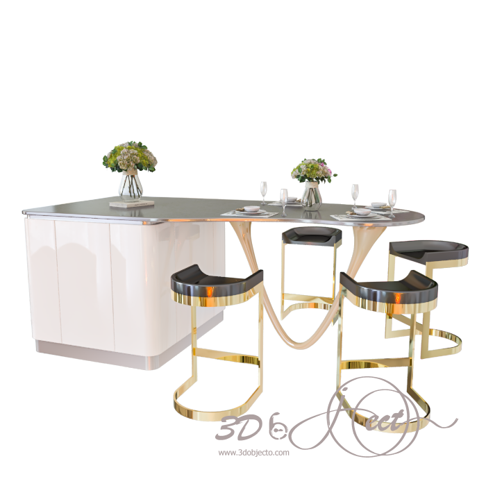 Free 3D Bar-Table Models