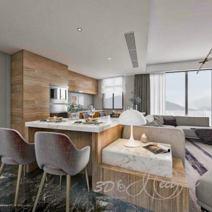 Living Room And Kitchen - Image 2