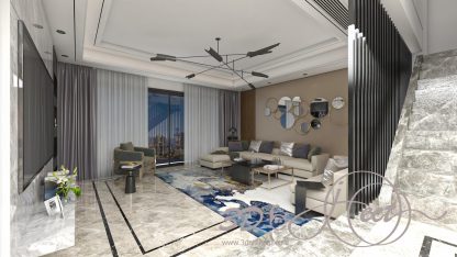 Living Room And Kitchen